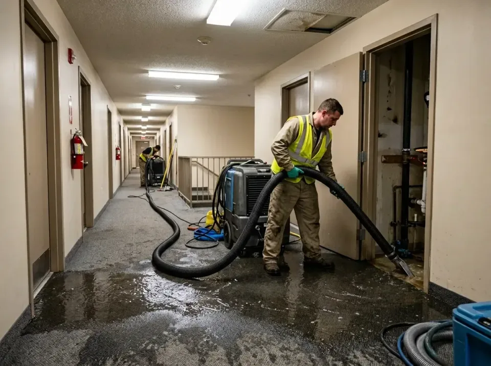 multi-unit-apartment-hallway-f-005 — frequently asked questions, Emergency Burst Pipe Water Extraction & Removal in Southmon…